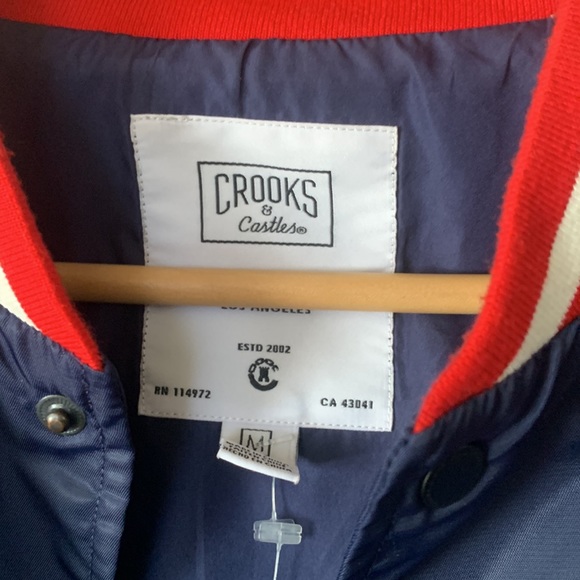 Crooks and castle varsity satin - Picture 3 of 7